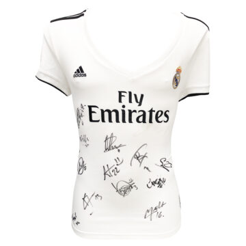 Signed Real Madrid Womens Shirt - Femenino Squad (Damaged)