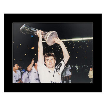 Signed Jose Antonio Camacho Photo Display - 12x10 Real Madrid Icon