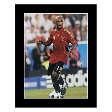 Signed Marcos Senna Photo Display - 12x10 Spain Autograph