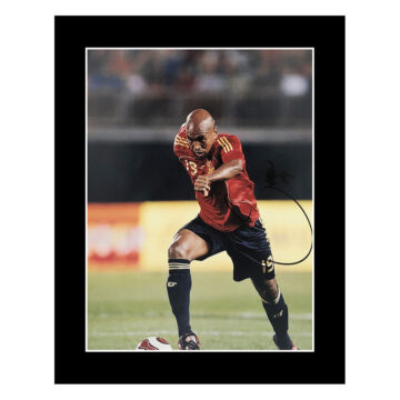 Autographed Marcos Senna Photo Display - 12x10 Spain Icon