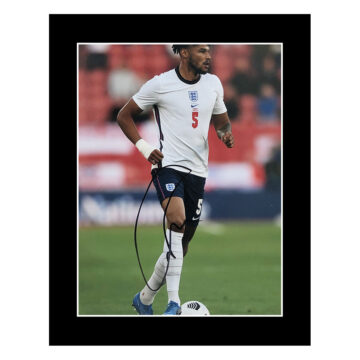 Signed Tyrone Mings Photo Display - 12x10 England Icon