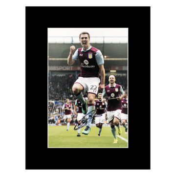 Signed Gary Gardner Photo Display - 16x12 Aston Villa Icon