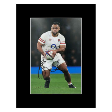 Signed Billy Vunipola Photo Display - 16x12 England Rugby Icon