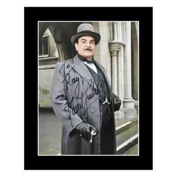 Signed David Suchet Photo Display - 12x10 TV Icon