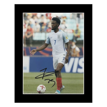 Signed Josh Onomah Photo Display 12x10 - England Icon