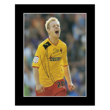 Signed Matej Vydra Photo Display 12x10 - Watford Icon