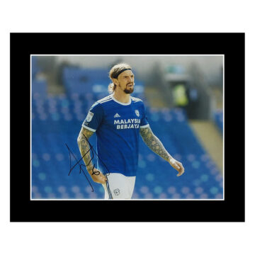 Signed Aden Flint Photo Display 12x10 - Cardiff City Icon