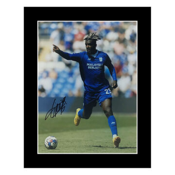 Signed Cedric Kipre Photo Display 12x10 - Cardiff City Icon