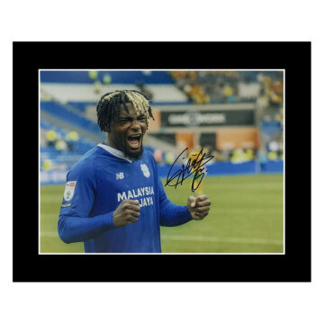 Signed Cedric Kipre Photo Display 12x10 - Cardiff City Autograph