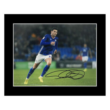 Signed Gary Madine Photo Display 12x10 - Cardiff City Icon