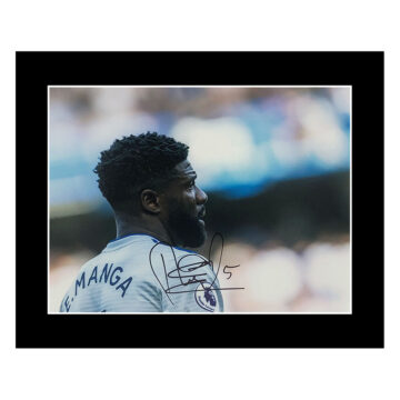 Bruno Ecuele Manga Signed Photo Display 12x10 - Cardiff City Icon