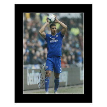 Lee Peltier Signed Photo Display 12x10 - Cardiff City Icon