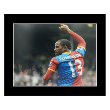 Signed Jason Puncheon Photo Display 12x10 - Crystal Palace Icon Autograph