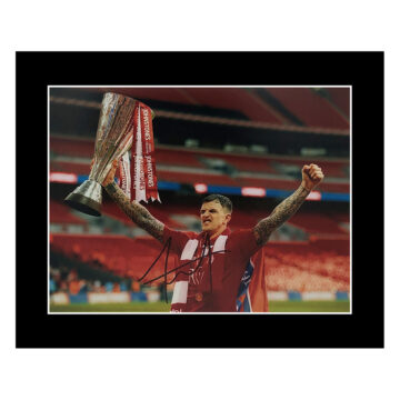 Signed Aden Flint Photo Display 12x10 - Bristol City Icon