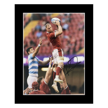 Signed Ross Moriarty Photo Display 12x10 - Wales Rugby Icon