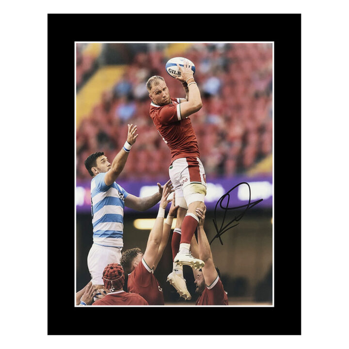 Signed Ross Moriarty Photo Display 12x10 - Wales Rugby Icon