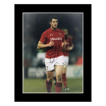 Signed Jonah Holmes Photo Display 12x10 - Wales Rugby Icon