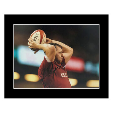 Signed Ryan Elias Photo Display 12x10 - Wales Rugby Icon