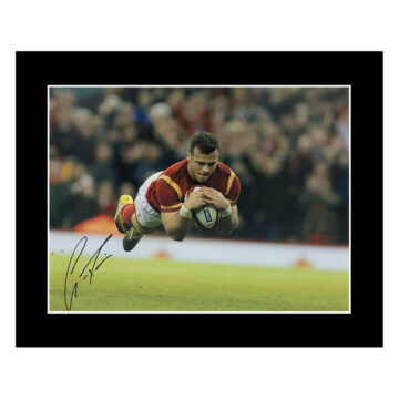 Gareth Davies Signed Photo Display 12x10 - Wales Rugby Icon