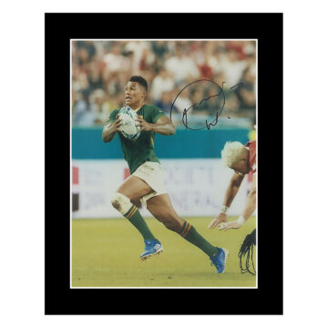 Signed Damian Willemse Photo Display 12x10 - South Africa Springboks Icon Autograph