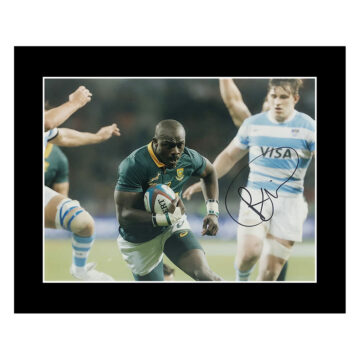 Signed Raymond Rhule Photo Display 12x10 - South Africa Springboks Icon