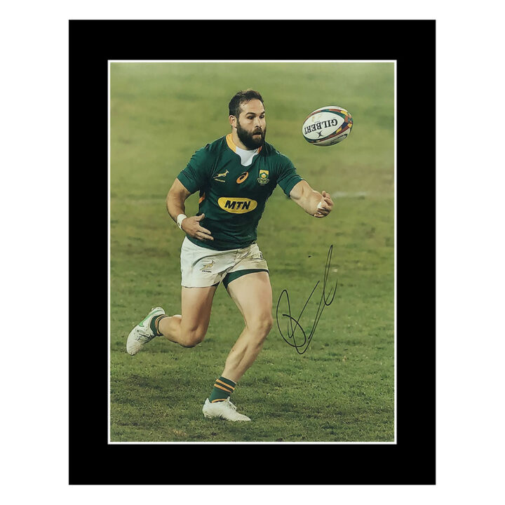 Signed Cobus Reinach Photo Display 12x10 - South Africa Springboks Icon