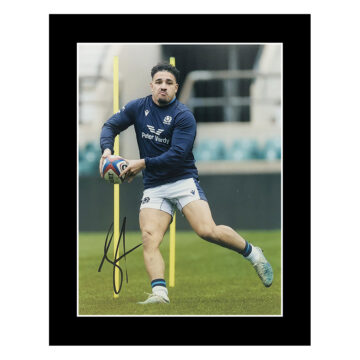 Signed Sione Tuipulotu Photo Display 12x10 - Scotland Rugby Icon Autograph