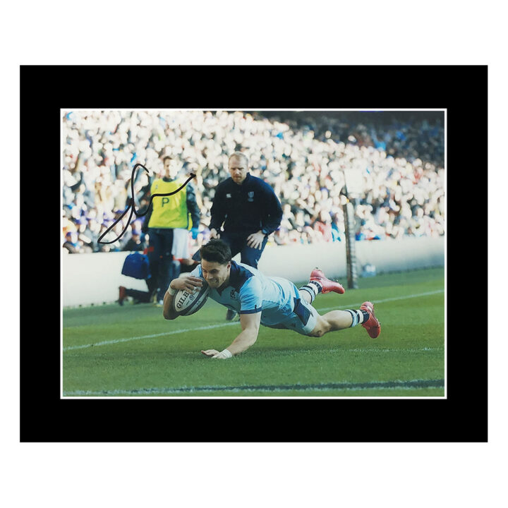 Signed Sean Maitland Photo Display 12x10 - Scotland Rugby Icon