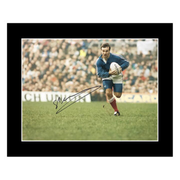 Signed Philippe Saint-Andre Photo Display 12x10 - France Rugby Icon Autograph