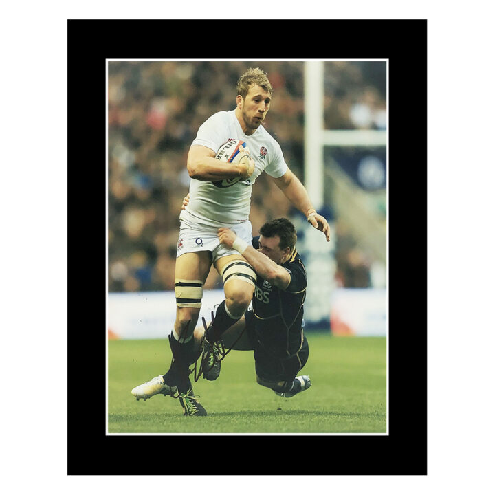 Signed Chris Robshaw Photo Display 12x10 - England Rugby Icon Signature