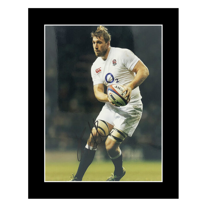 Signed Chris Robshaw Photo Display 12x10 - England Rugby Icon Autograph