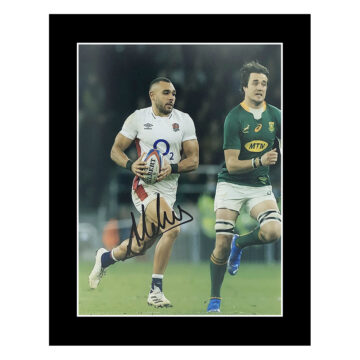 Signed Joe Marchant Photo Display 12×10 – England Rugby Icon