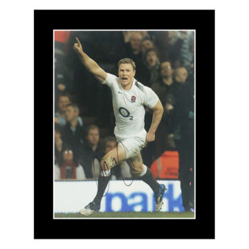 Signed Chris Ashton Photo Display 12x10 - England Rugby Icon Autograph