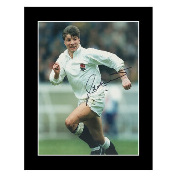 Signed Rob Andrew Photo Display 12x10 - England Rugby Autograph