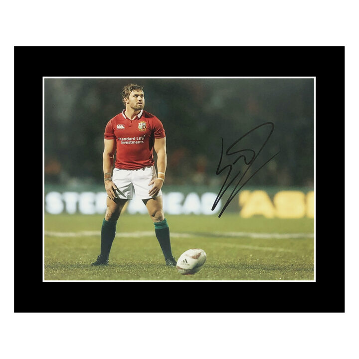 Signed Leigh Halfpenny Photo Display 12x10 - British & Irish Lions Icon Autograph