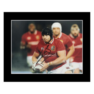 Signed Leigh Halfpenny Photo Display 12x10 - British & Irish Lions Icon