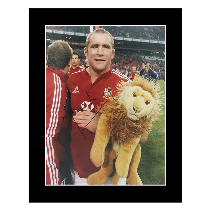 Signed Phil Vickery Photo Display 12x10 - British & Irish Lions Icon