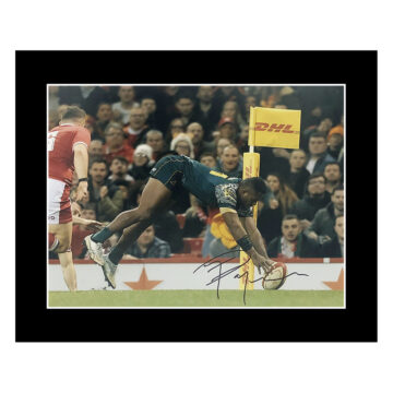 Signed Filipo Daugunu Photo Display 12x10 - Wallabies Icon