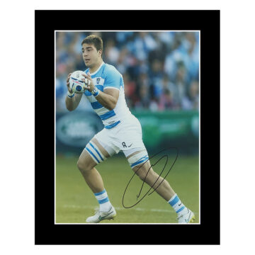 Signed Facundo Isa Photo Display 12x10 - Argentina Rugby Icon