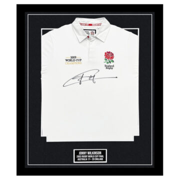 Jonny Wilkinson Signed Framed Shirt - Australia v England Jersey