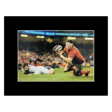 Josh Adams Signed Photo Display 16x12 - Wales Autograph