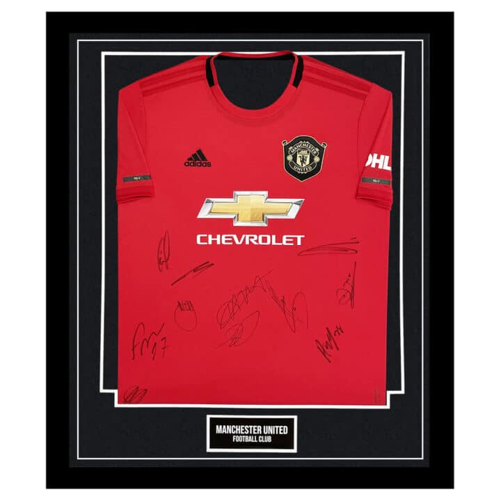 Manchester United Signed Framed Shirt - Premier League Autograph