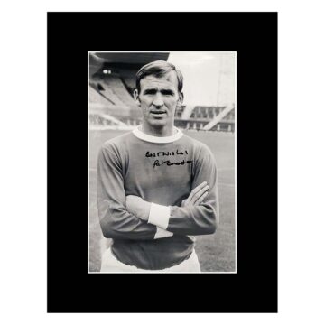 Pat Crerand Signed Photo Display - 16x12 Manchester United Autograph