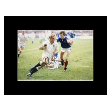 Peter Winterbottom Signed Photo Display 16x12 - England Rugby Icon