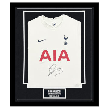 Richarlison Signed Framed Shirt - Tottenham Hotspur FC Icon