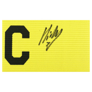 Signed Aaron Hickey Captain Armband - Brentford Icon Autograph