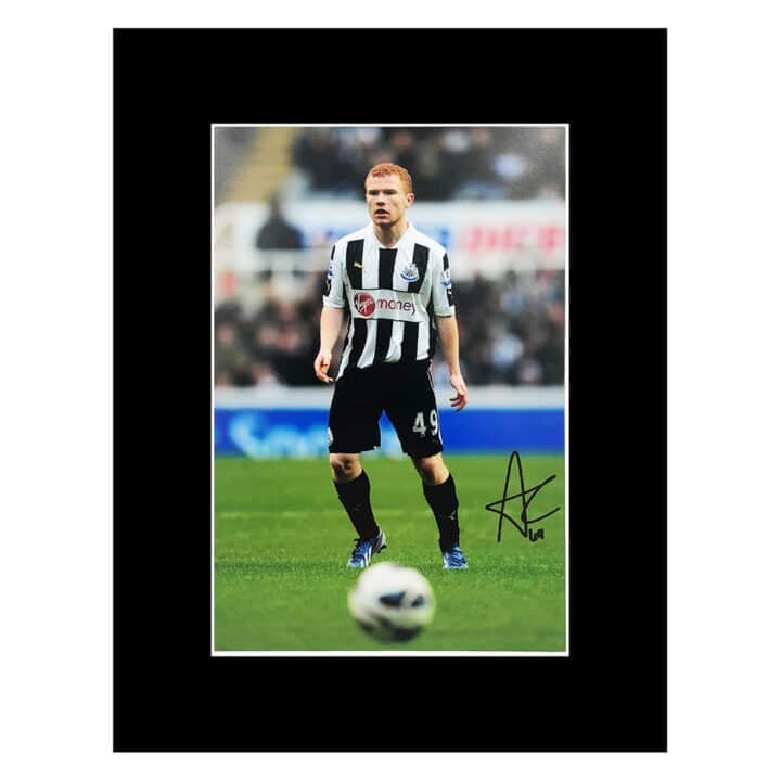 Signed Adam Campbell Photo Display 16x12 - Newcastle United Icon Autograph