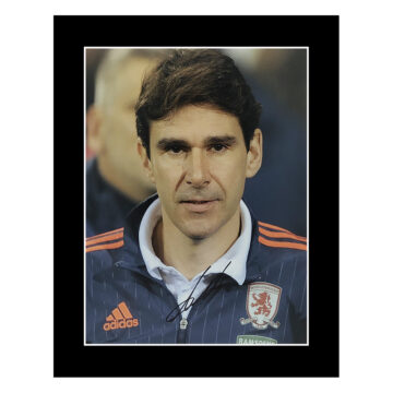 Signed Aitor Karanka Photo Display 12x10 - Middlesbrough Icon