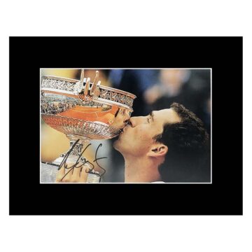 Signed Albert Costa Photo Display - 16x12 French Open Winner 2002