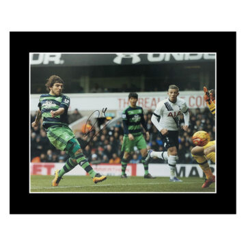 Signed Alberto Paloschi Photo Display 12x10 - Swansea City Icon